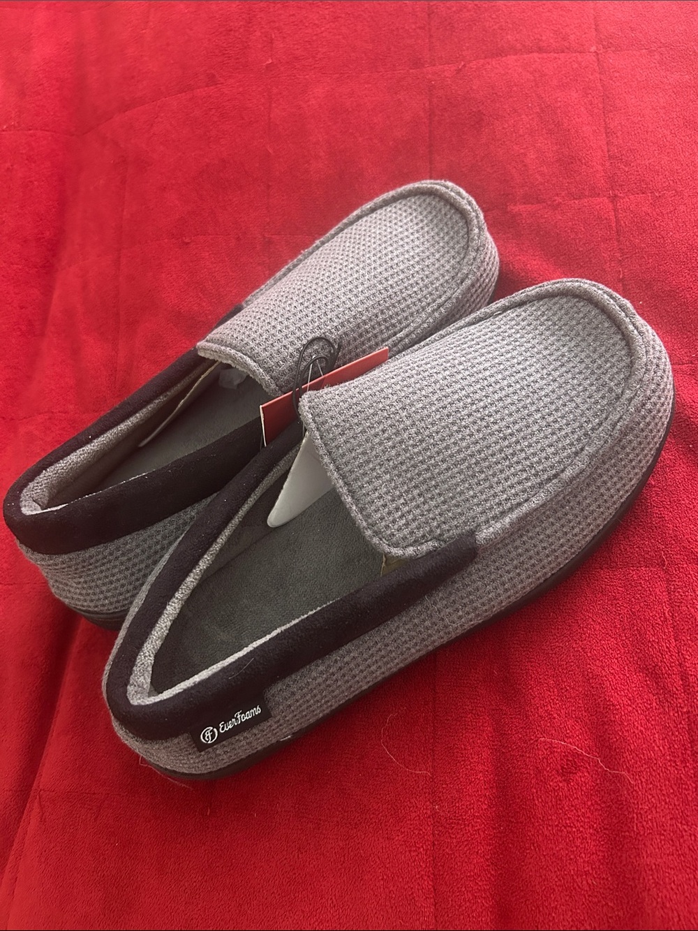 Men's Grey Slip-On Slippers / Comfort Shoes